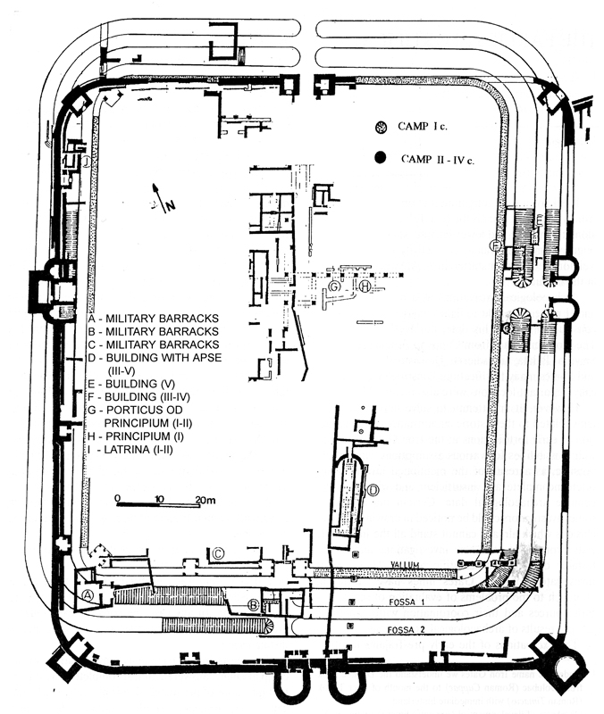 Plan of the Diana fortification (J. Kondić)